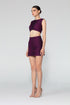 Shiny Fabric Mini Pencil Skirt